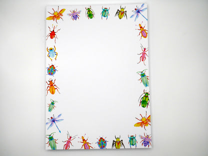 Celebrate the beauty of bugs with our 5x7 notepad. Includes 50 sturdy, no-bleed sheets perfect for daily notes. Made in the USA.