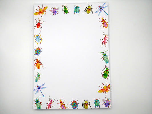 Celebrate the beauty of bugs with our 5x7 notepad. Includes 50 sturdy, no-bleed sheets perfect for daily notes. Made in the USA.