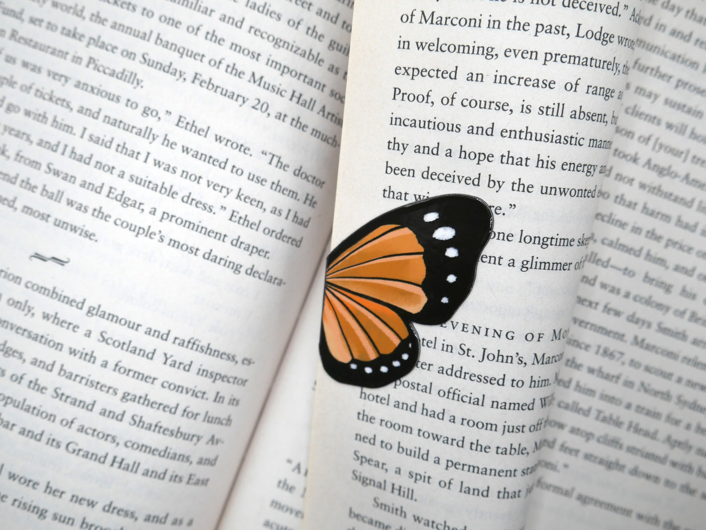 Magnetic Butterfly Bookmarks (Set of 3)