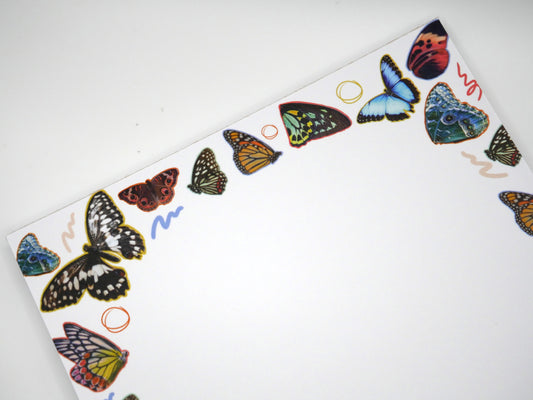 Capture everyday magic with our butterfly wings 5x7 notepad—50 thick, no-bleed sheets to brighten your to-dos and notes. Made in the USA.
