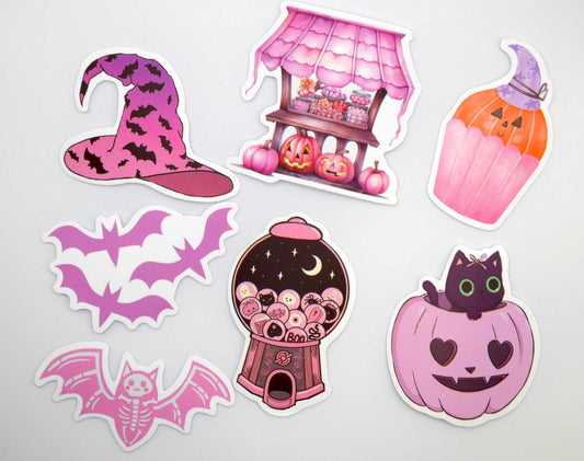 Cutie Halloween Stickers (Set of 5)
