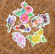 Floral, Cactus, and Mushroom Sticker Packs (Set of 10)