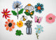 Flower Power Iron-On Embroidered Patches (Set of 3) | Why Begin