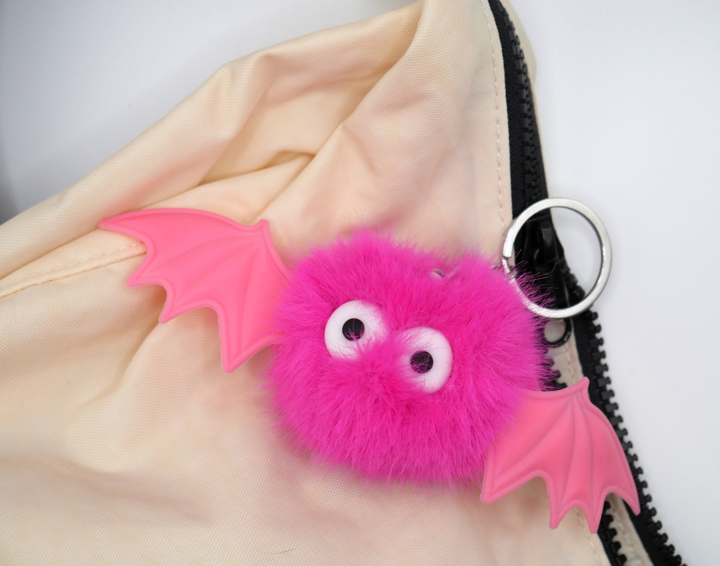 Fuzzy Bat Buddies Keychains & Bag Charms