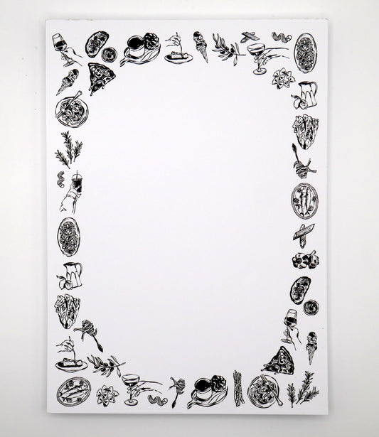 Girl Dinner Food, Pasta, Wine & More 5x7" Notepad | Why Begin
