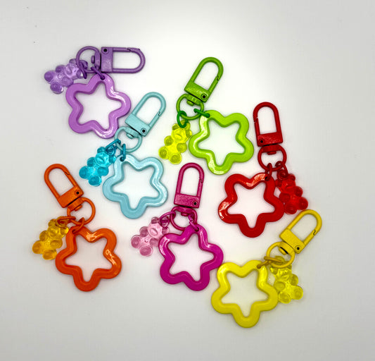 Acrylic Gummy Bear & Star Keychain and Bag Charm | Why Begin