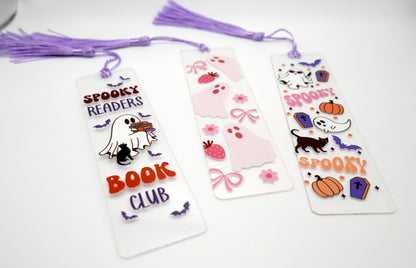 Cutesy Girly Halloween Bookmarks