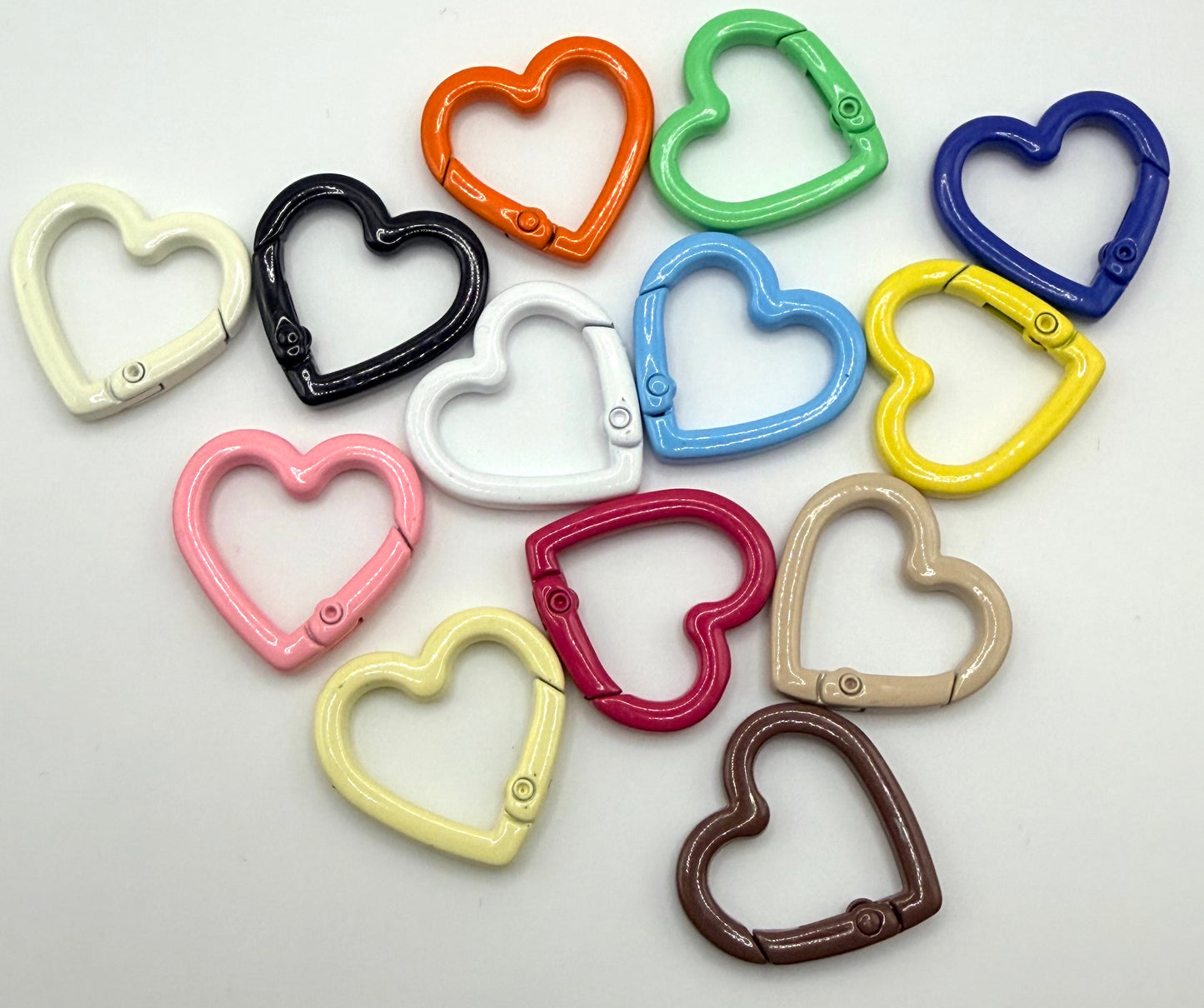Heart Carabiner Keychain and Bag Charm