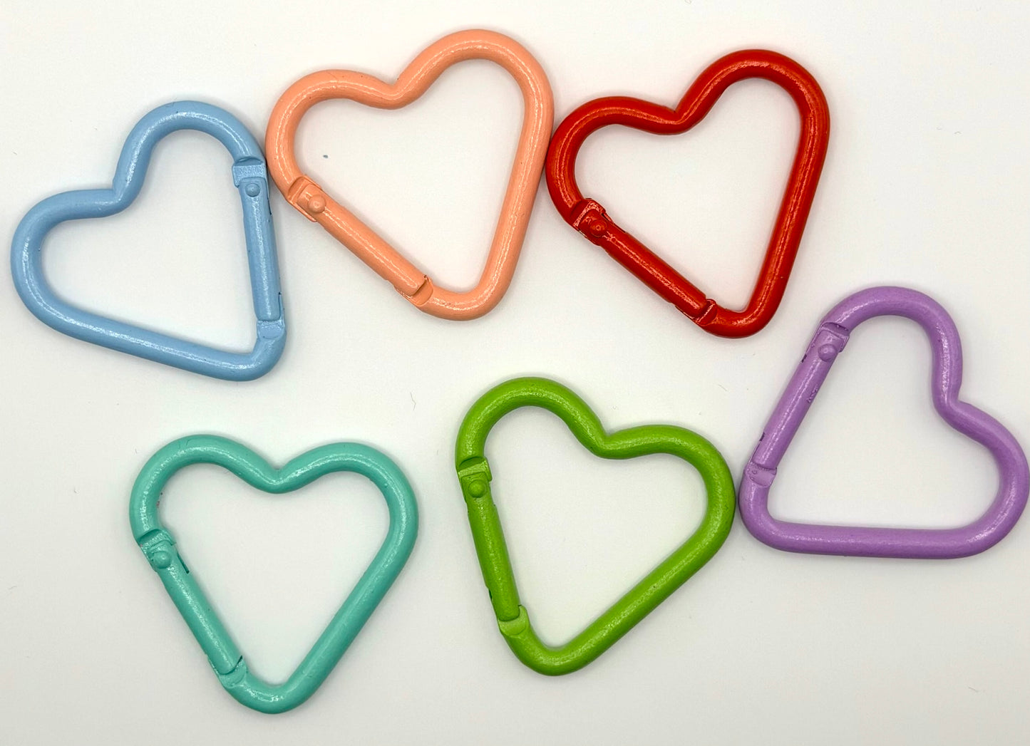 Heart Carabiner Keychain and Bag Charm