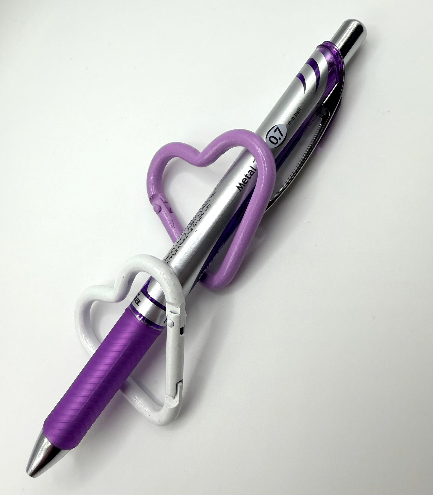 Heart Carabiner Keychain and Bag Charm