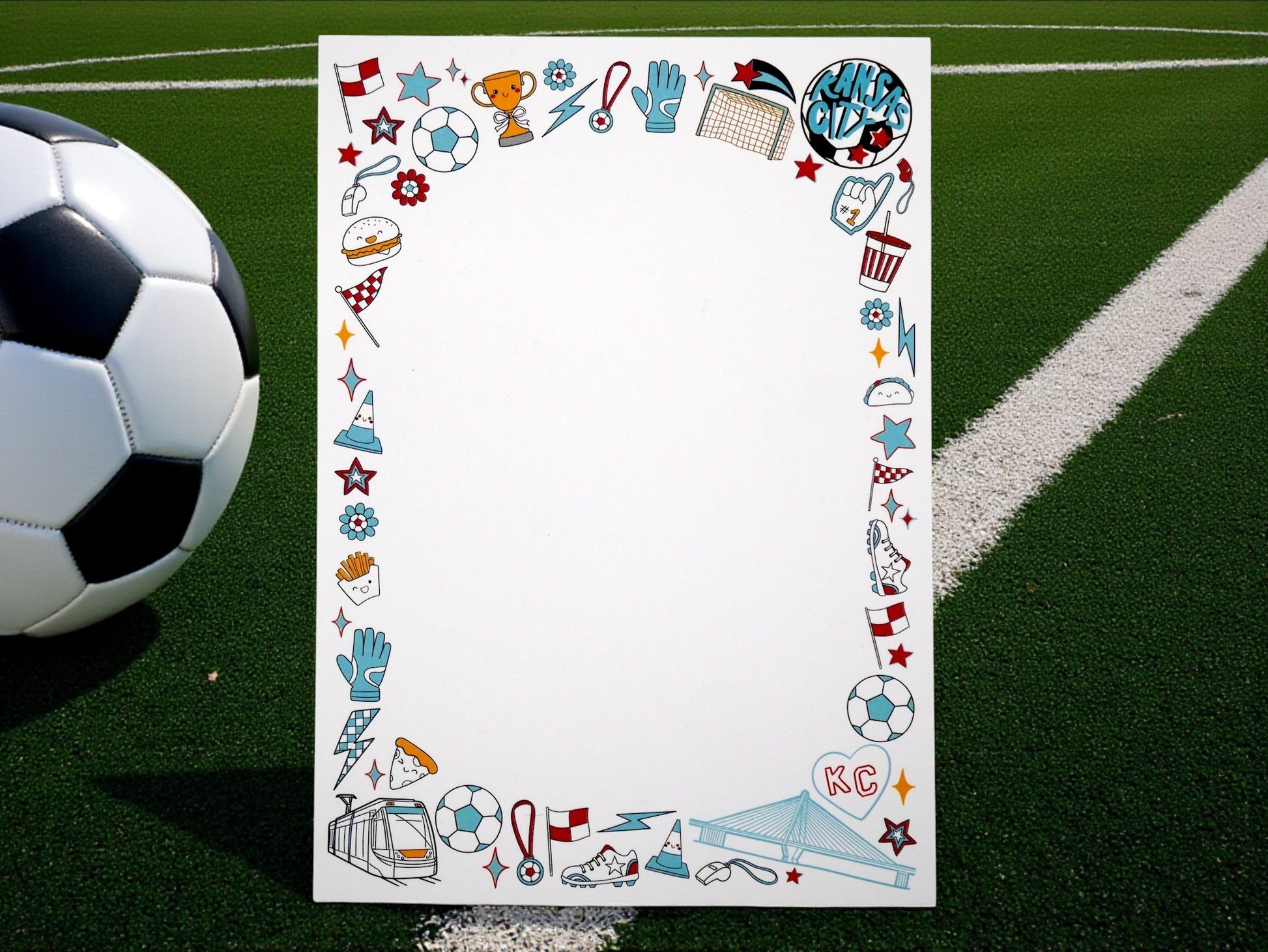 Kansas City Current KC Women's Soccer 5x7" Notepad