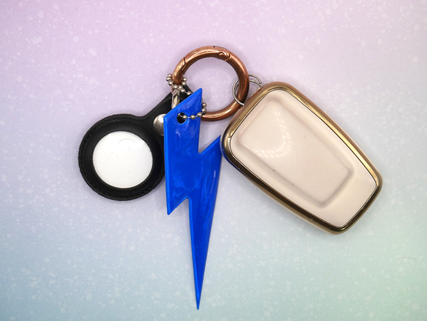 Lightning Bolt Neon Keychain & Bag Charm