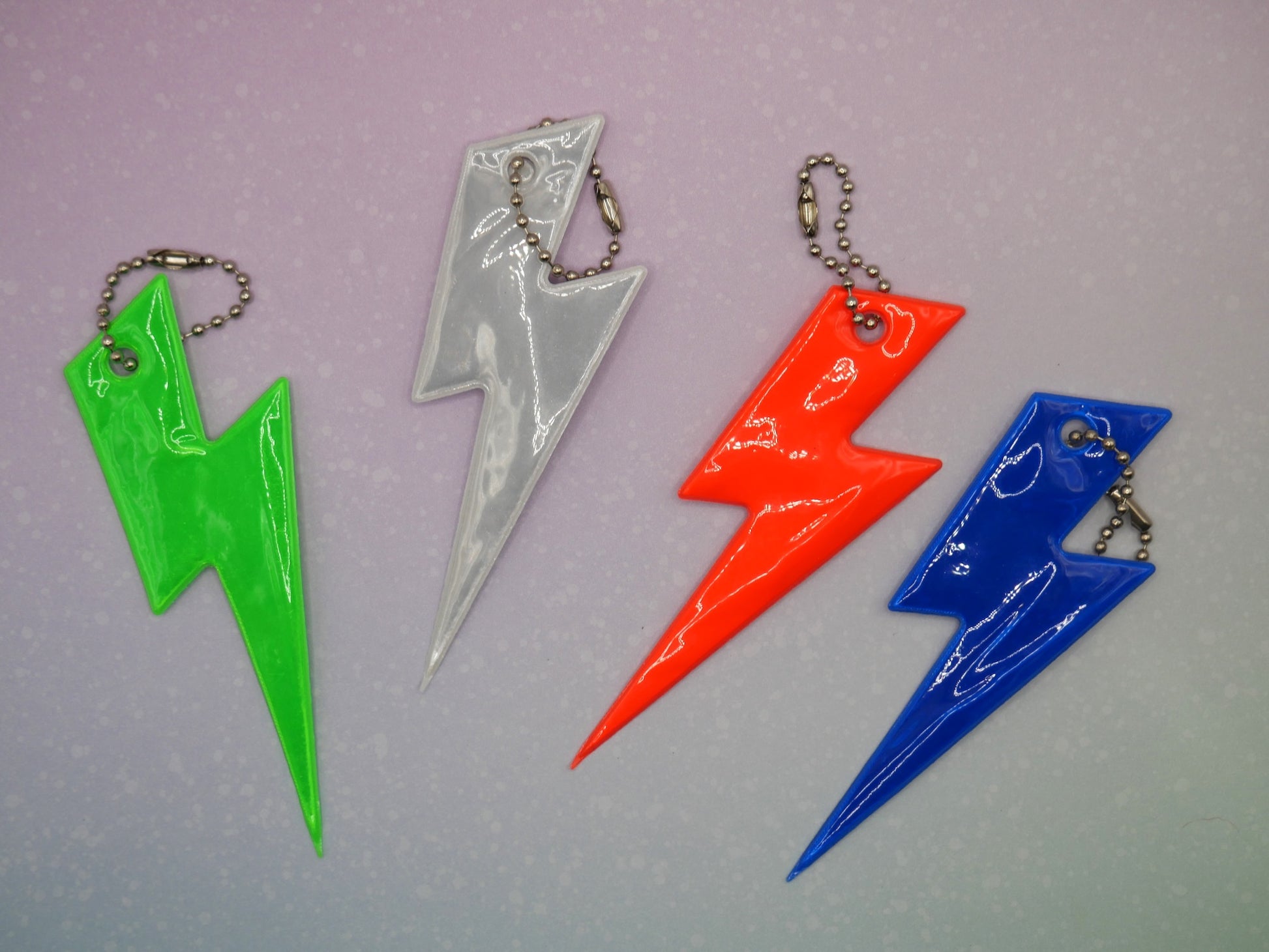 Lightning Bolt Neon Keychain & Bag Charm