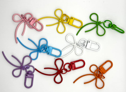 Colorful Bow Metal Keychain and Bag Charm | Why Begin