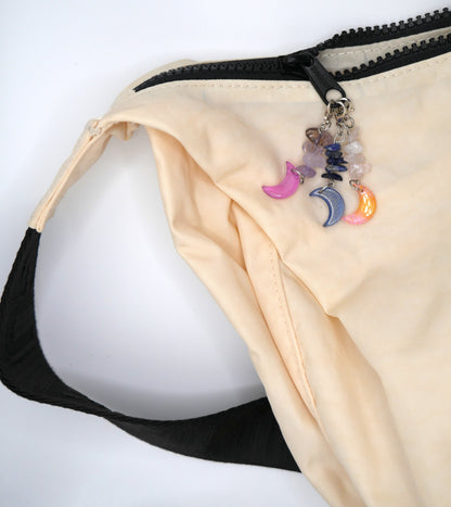 Moon & Stone Bag Charm & Keychain