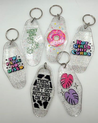 Funny Motel Keychain and Bag Charm
