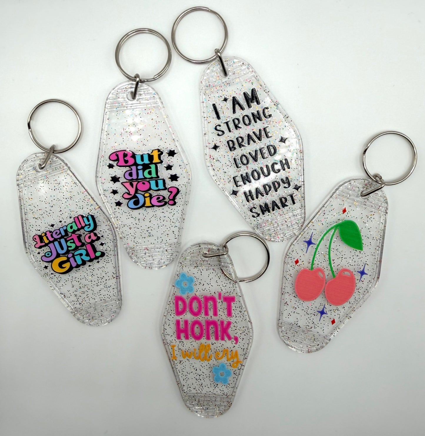 Funny Motel Keychain and Bag Charm