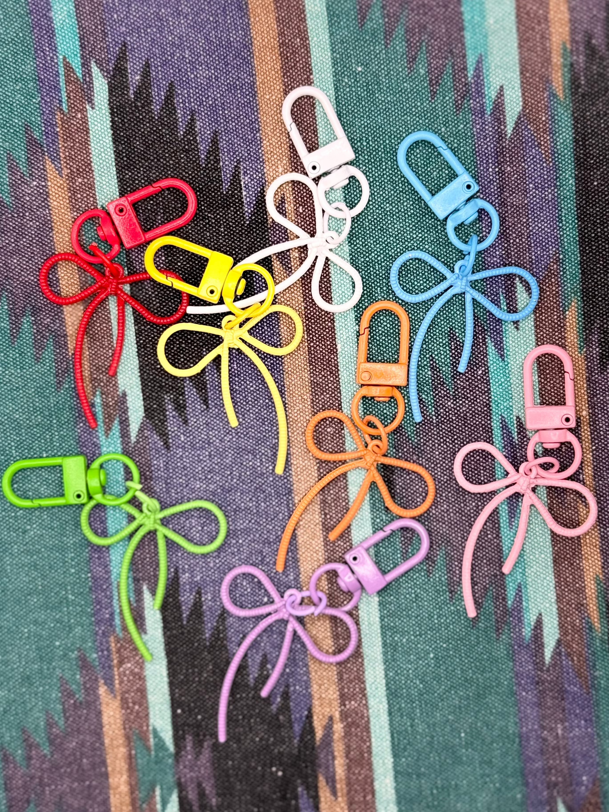 Colorful Bow Metal Keychain and Bag Charm | Why Begin