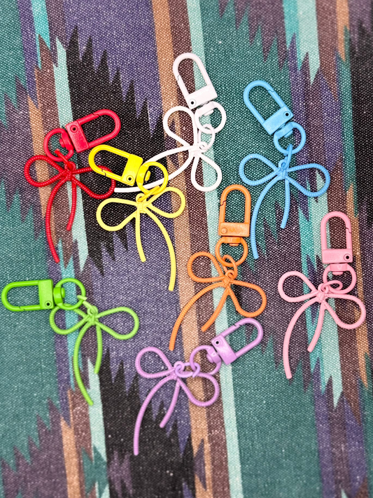 Colorful Bow Metal Keychain and Bag Charm | Why Begin