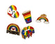 LGBTQIA+ Pride Metal Enamel Pins (Set of 3)