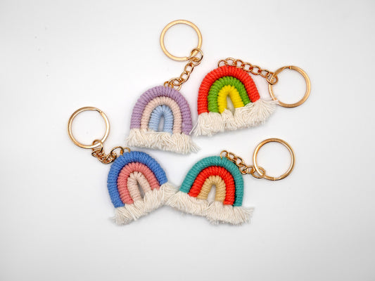 Cutie Pastel Rainbow Keychain and Bag Charm