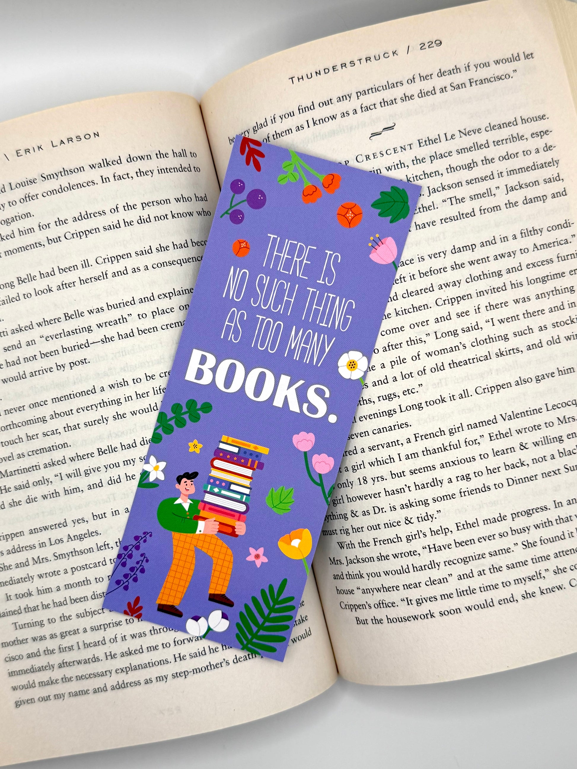 Bibliophile Book Lovers Bookmarks (Set of 3)