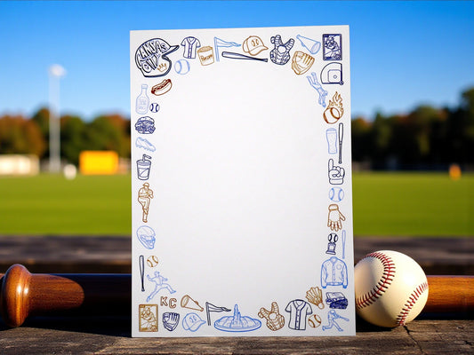 Kansas City KC Royals Baseball 5x7" Notepad
