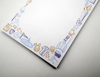 Kansas City KC Royals Baseball 5x7" Notepad