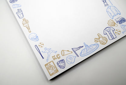 Kansas City KC Royals Baseball 5x7" Notepad