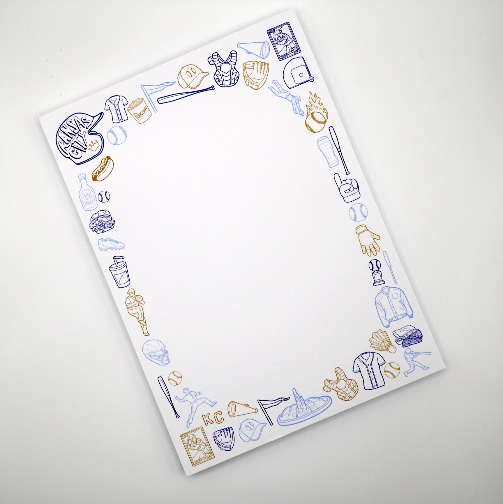 Kansas City KC Royals Baseball 5x7" Notepad