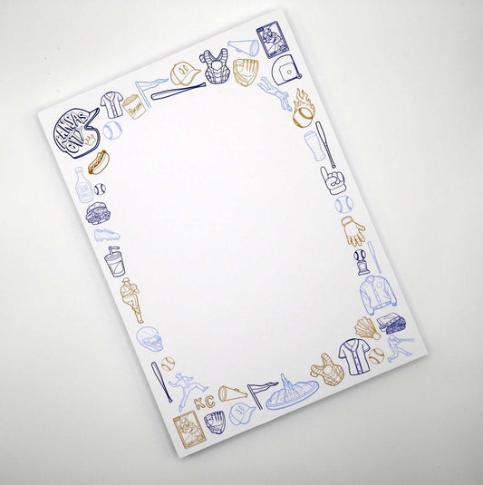 Kansas City KC Royals Baseball 5x7" Notepad