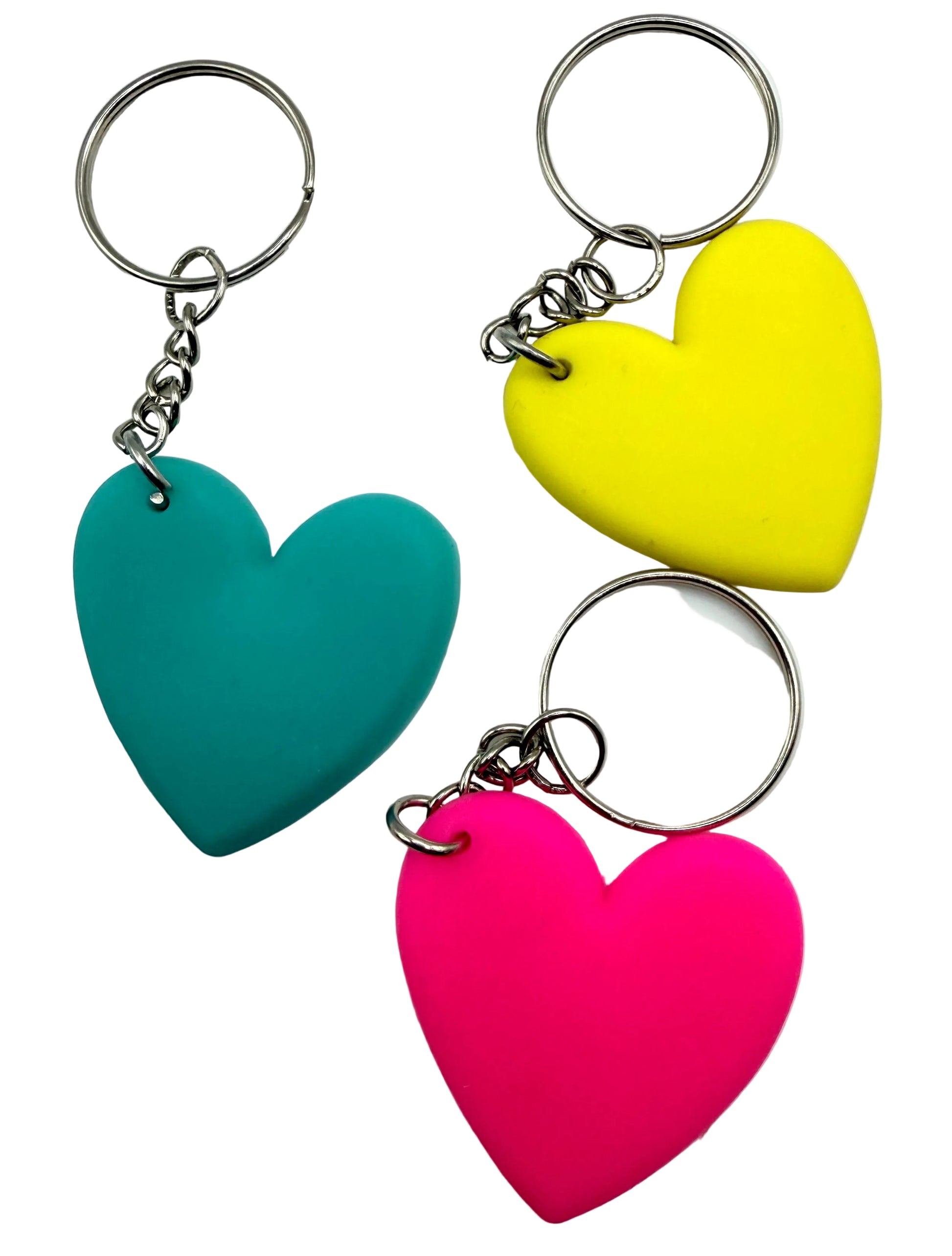 Colorful Heart Keychain and Bag Charm valentines day