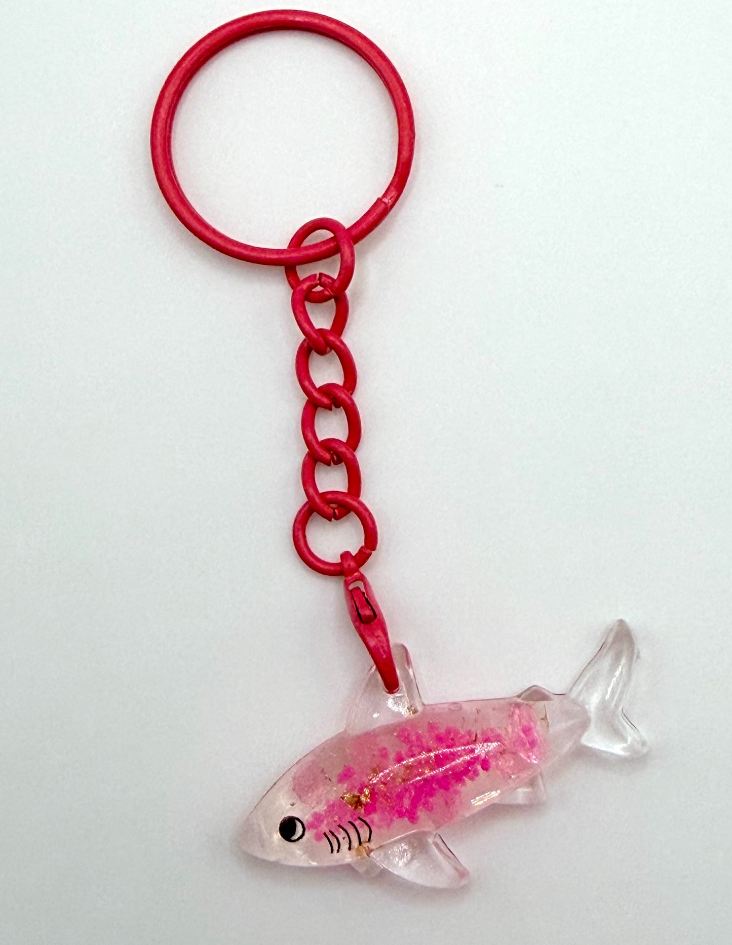 Glittery Shark Keychain and Bag Charm