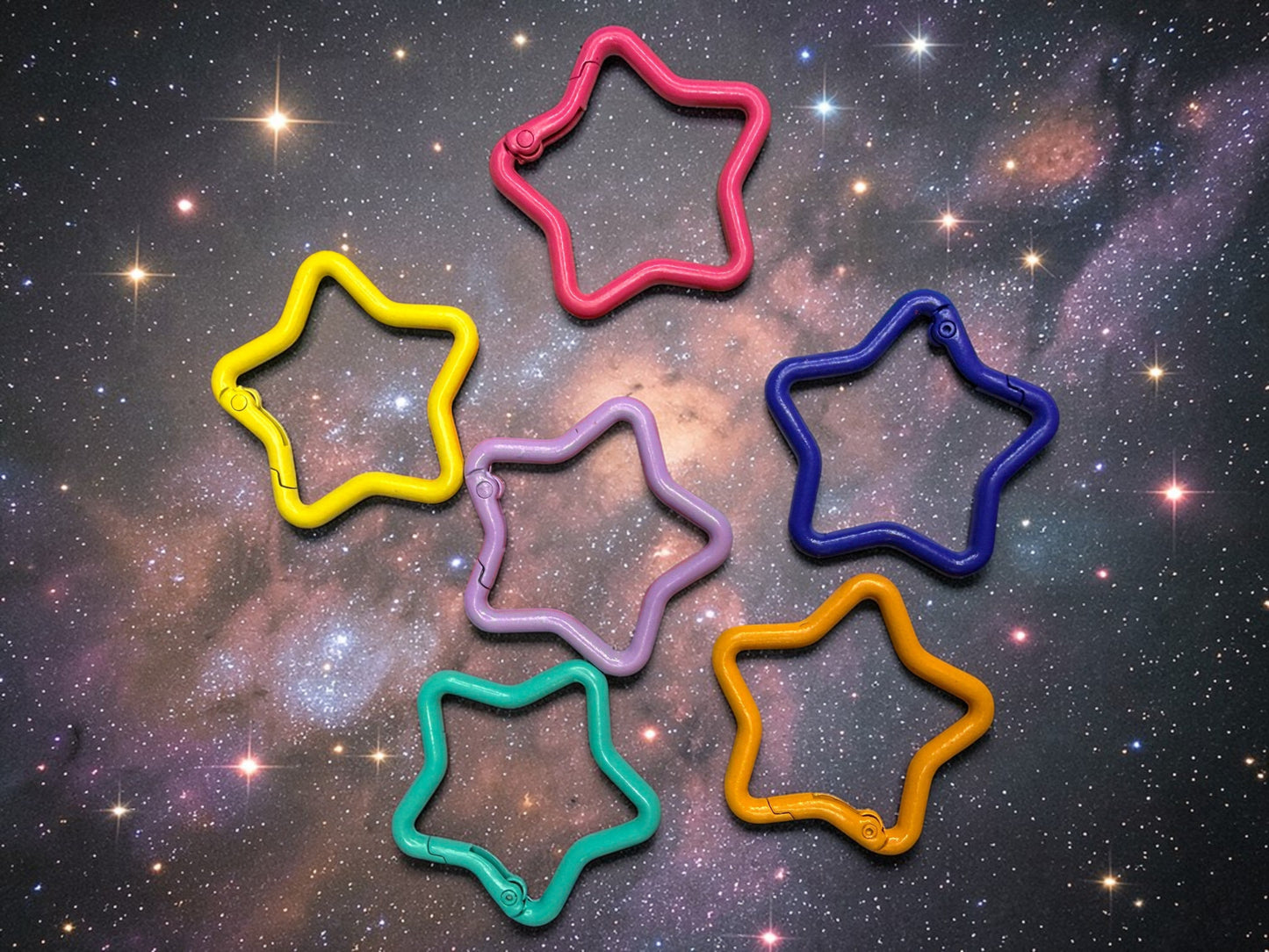 Sturdy Star Carabiner Keychain and Bag Charm