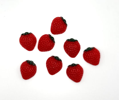 Sweet Summer Strawberry Magnets (Set of 3)