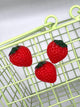 Sweet Summer Strawberry Magnets (Set of 3)