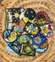 Celestial Moon and Sun Iron-On Embroidered Patch Pack (Set of 5)