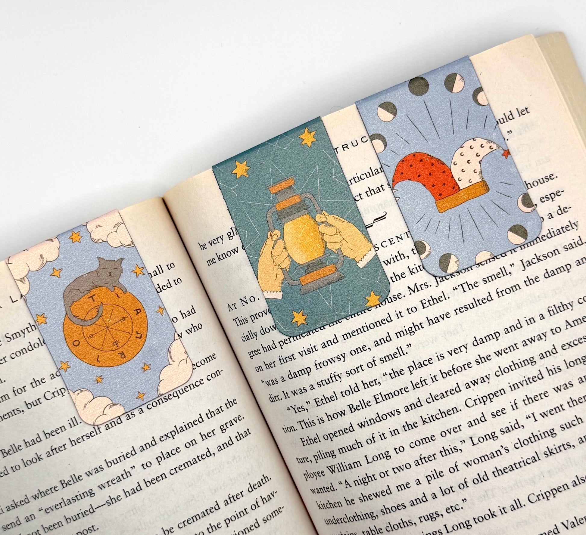 Tarot-Inspired Magnetic Bookmarks (Set of 3)