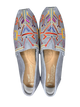 New without Box Tom's Embroidered Grey Moccasin Shoes women's size 8.5